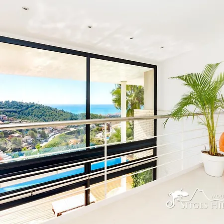ヴィラ Super Oasis Fab Sea And View With Private Pool And Air Conditioning シッチェス