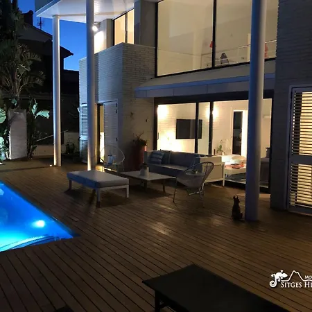 Super Oasis Fab Sea And View With Private Pool And Air Conditioning シッチェス