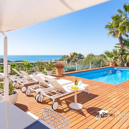 Super Oasis Fab Sea And View With Private Pool And Air Conditioning فيلة *
