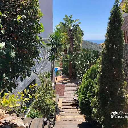 Super Oasis Fab Sea And View With Private Pool And Air Conditioning ヴィラ シッチェス