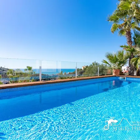 Super Oasis Fab Sea And View With Private Pool And Air Conditioning ヴィラ *