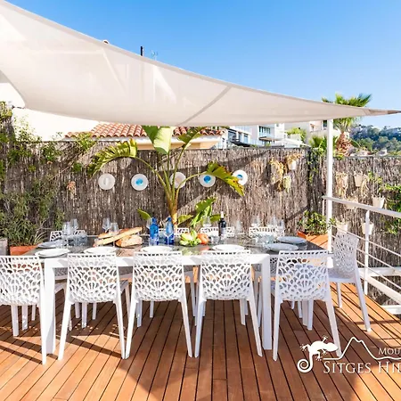Super Oasis Fab Sea And View With Private Pool And Air Conditioning ヴィラ シッチェス