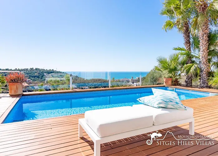 Super Oasis Fab Sea And View With Private Pool And Air Conditioning Villa Sitges