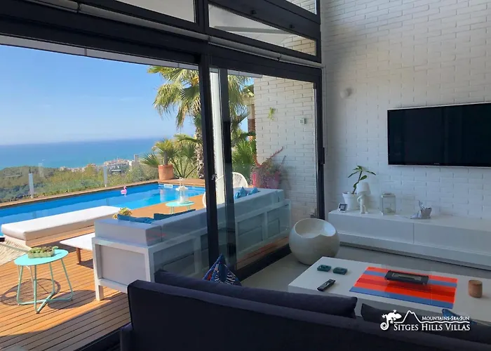 Super Oasis Fab Sea And View With Private Pool And Air Conditioning Villa Sitges